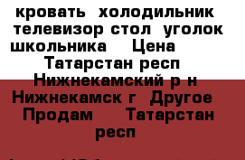 кровать, холодильник, телевизор,стол, уголок школьника  › Цена ­ 500 - Татарстан респ., Нижнекамский р-н, Нижнекамск г. Другое » Продам   . Татарстан респ.